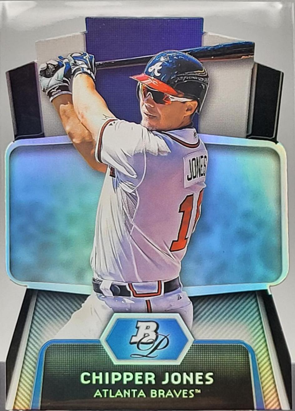 Chipper Jones #CES-CJ Baseball Cards 2012 Bowman Platinum Cutting Edge Stars