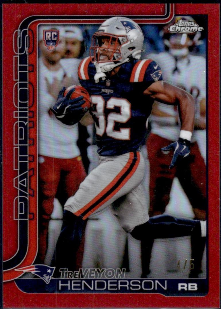 TreVeyon Henderson [Red Refractor] #328 Prices | 2025 Topps Chrome