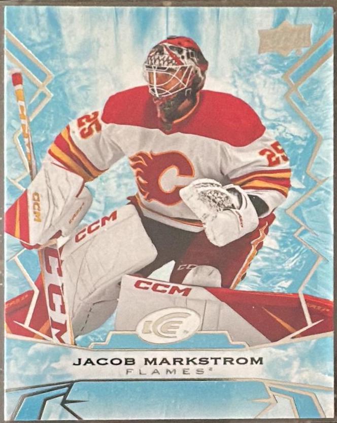 Jacob Markstrom #41 2022 Upper Deck Ice Hockey White Snowflake Autograph