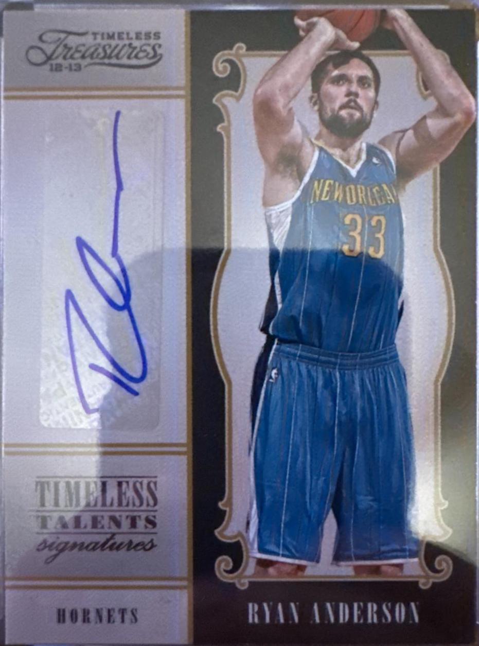 Ryan Anderson #10 Basketball Cards 2012 Panini Timeless Treasures Timeless Talents Signatures