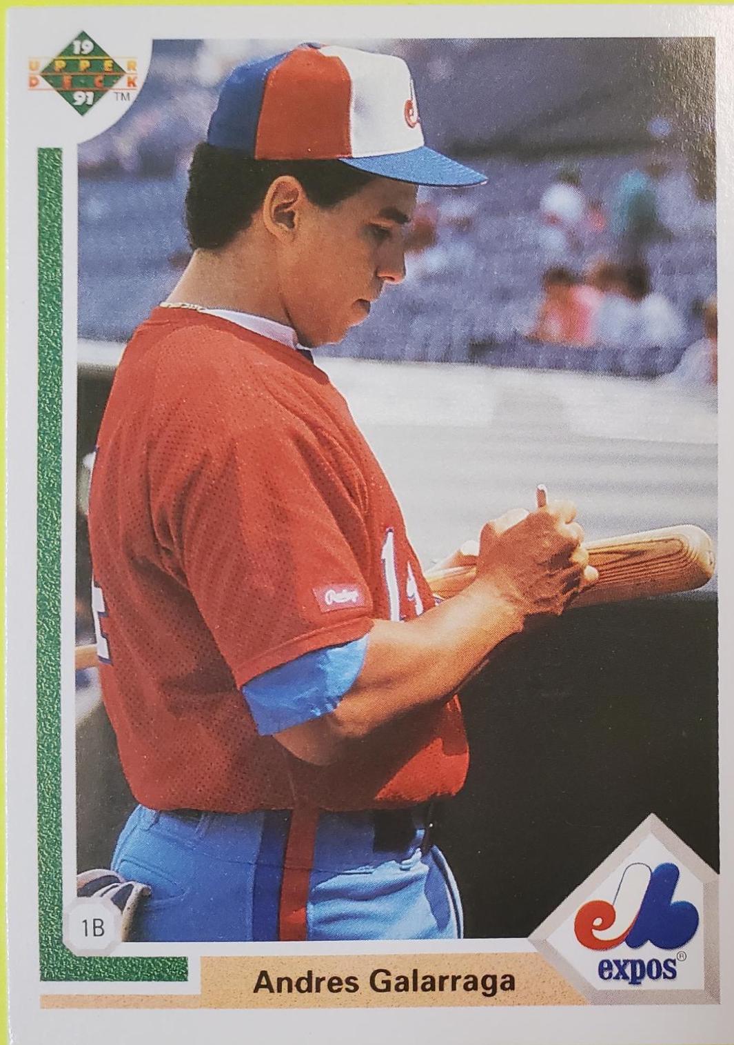 Andres Galarraga #456 Baseball Cards 1991 Upper Deck