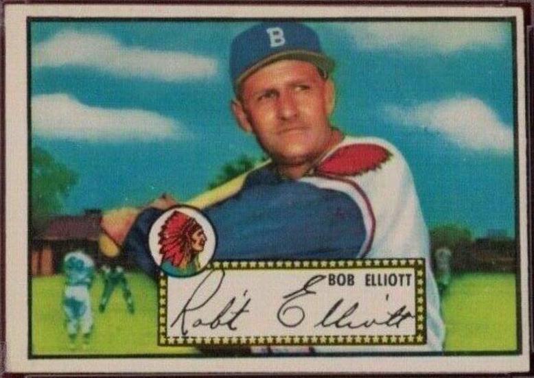 Bob Elliott #14 Baseball Cards 1952 Topps