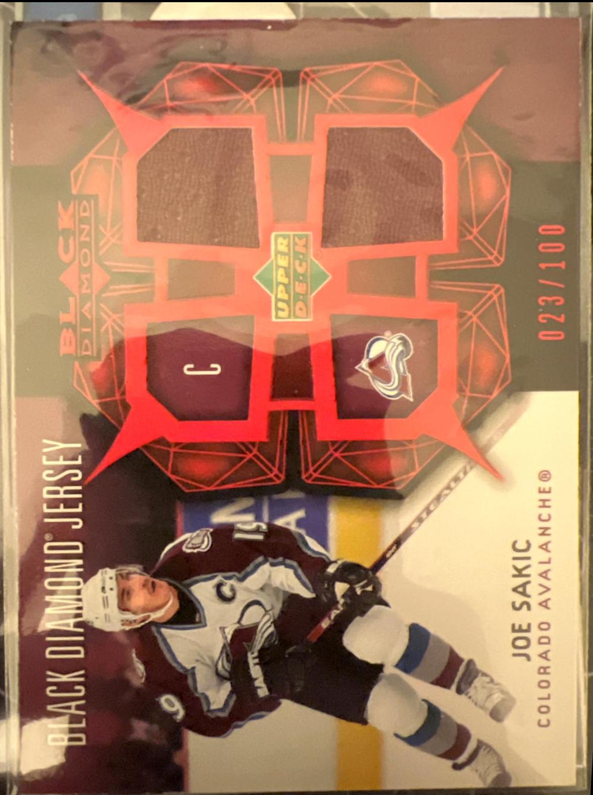 Joe Sakic #BDJ-SA Hockey Cards 2007 Upper Deck Black Diamond Jersey