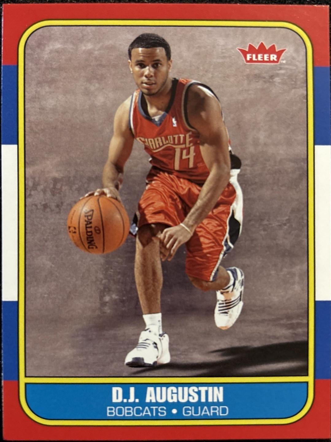 D.J. Augustin #170 2008 Fleer 1986 87 Rookies Basketball
