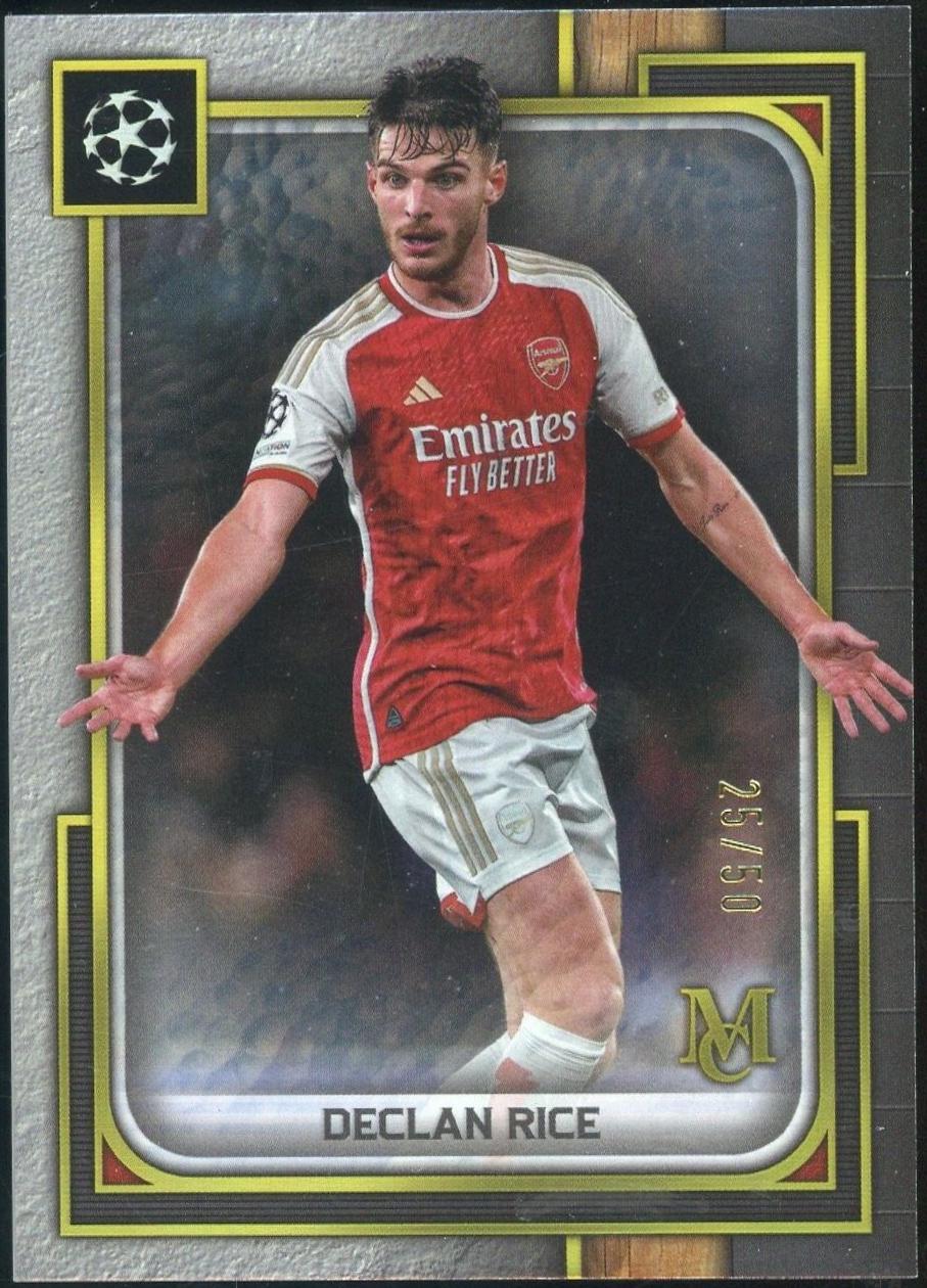 Declan Rice [Gold] #95 Prices | 2023 Topps Museum UCL | Soccer Cards