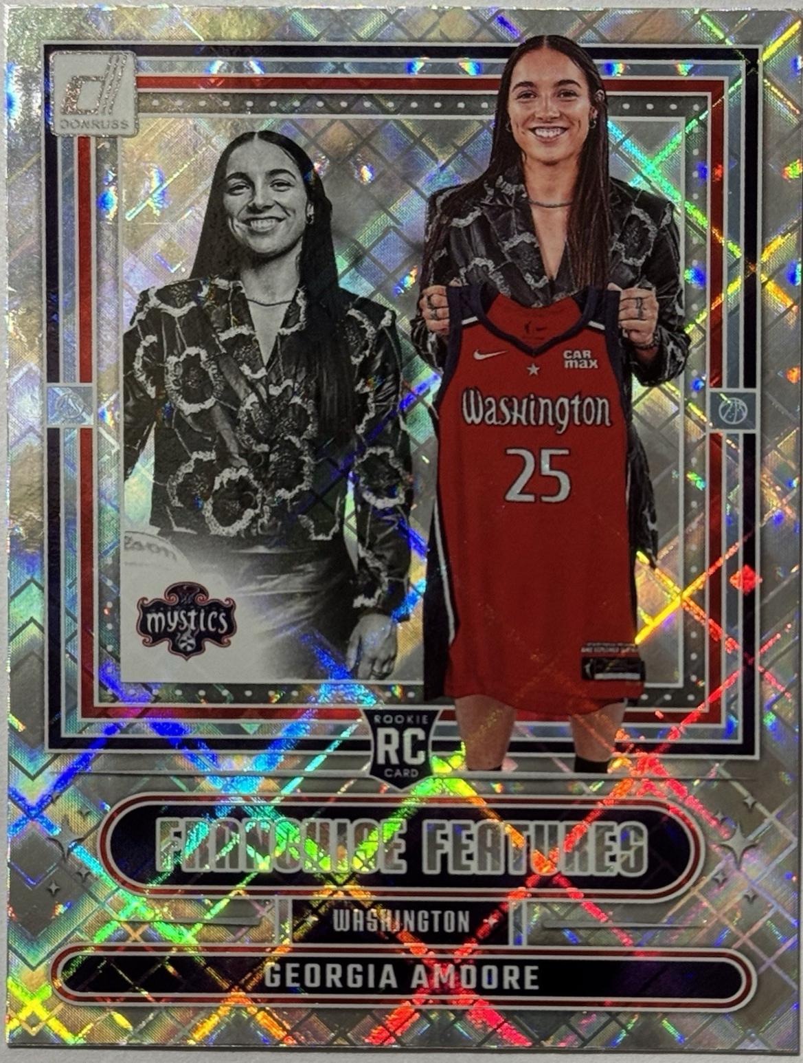 2025 Panini Donruss WNBA Franchise Features Georgia Amoore [Diamond] #20 card