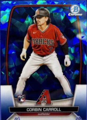 Corbin Carroll #5 Baseball Cards 2023 Bowman Chrome Sapphire