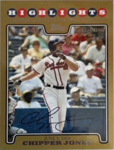 Chipper Jones [Gold Foil] #UH143