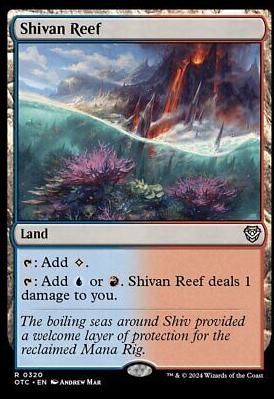 Shivan Reef #320 Magic Outlaws of Thunder Junction Commander