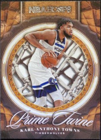 Karl-Anthony Towns #25 Basketball Cards 2020 Panini Hoops Prime Twine