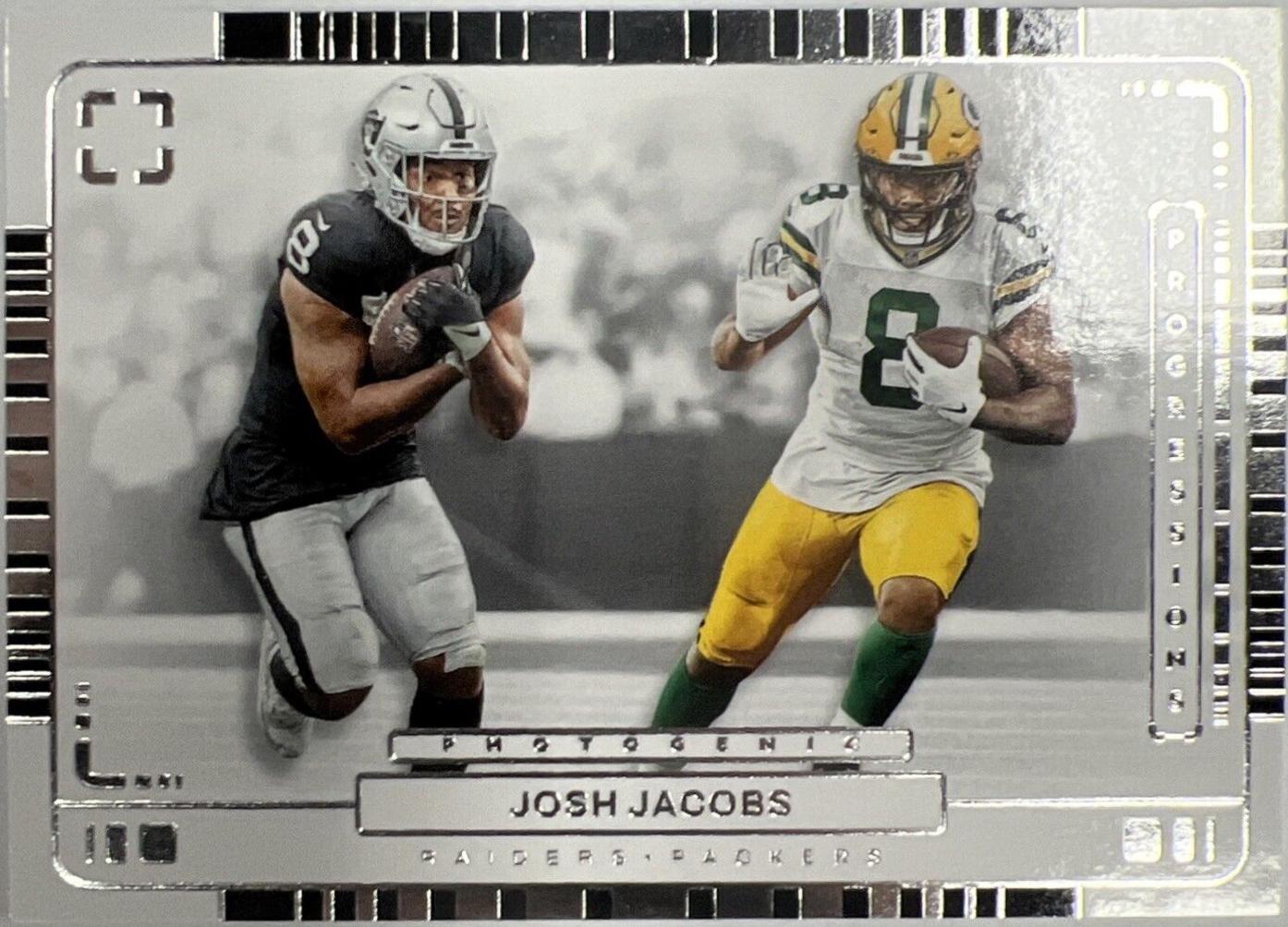 Josh Jacobs #5 Football Cards 2024 Panini Photogenic Progressions