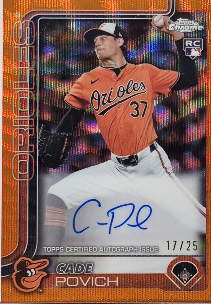 Cade Povich [Orange Wave Refractor] #RA-CP