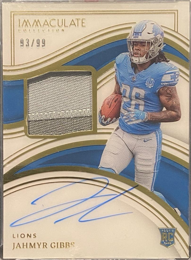 Jahmyr Gibbs [Rookie Patch Autograph] #112