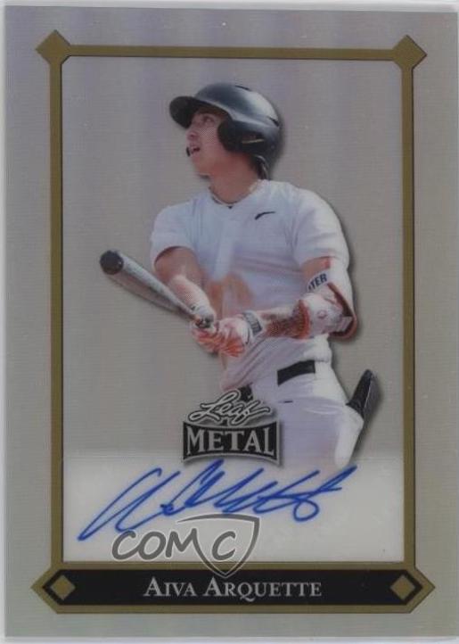 Aiva Arquette #LGR-AA1 2025 Leaf Metal 1992 Rookies Autograph Baseball