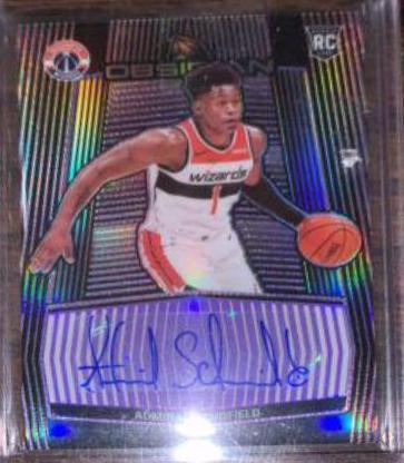 Admiral Schofield #RA-ASH Basketball Cards 2019 Panini Obsidian Rookie Autographs