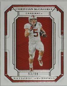 Christian McCaffrey #6 Football Cards 2019 Panini National Treasures Collegiate