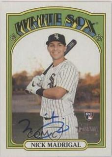 Nick Madrigal Real One Autographs