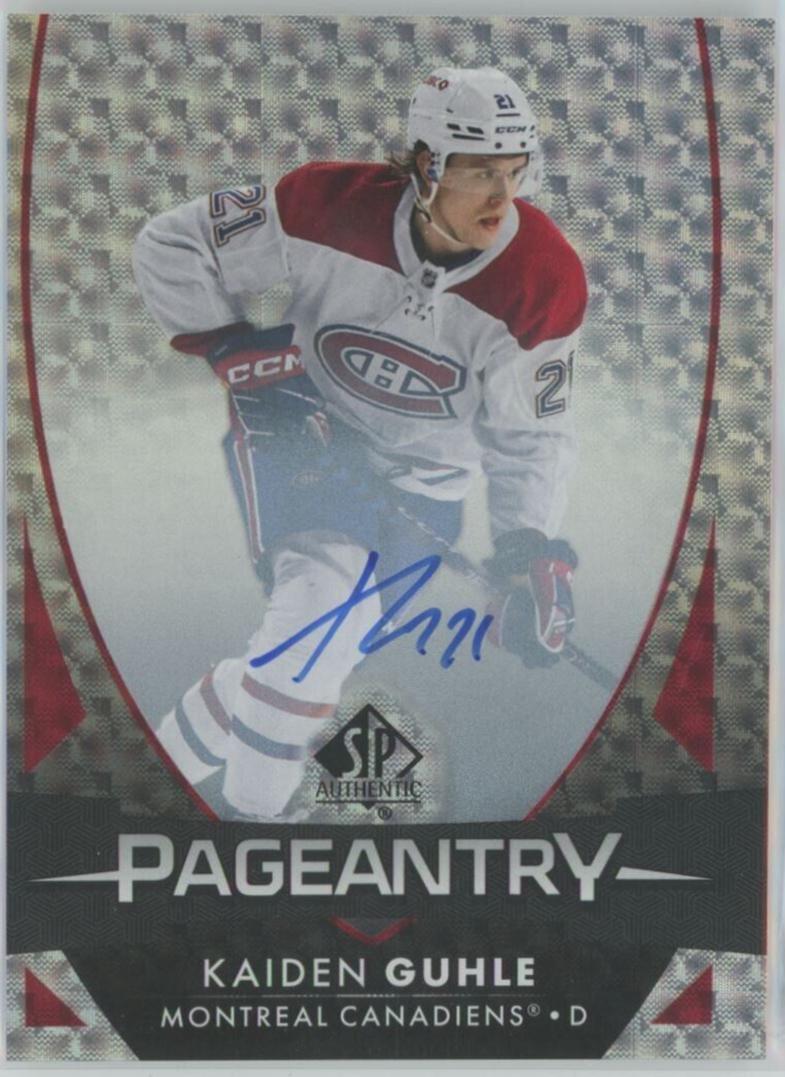 Kaiden Guhle #P-9 Hockey Cards 2023 SP Authentic Pageantry Autograph