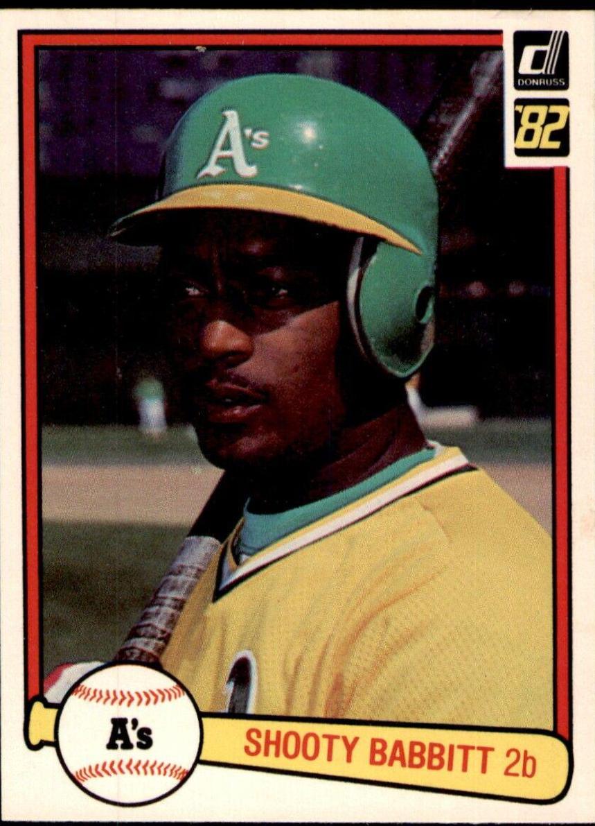 Shooty Babbitt #556 Baseball Cards 1982 Donruss