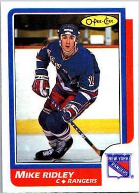 Mike Ridley #66 Hockey Cards 1986 O-Pee-Chee