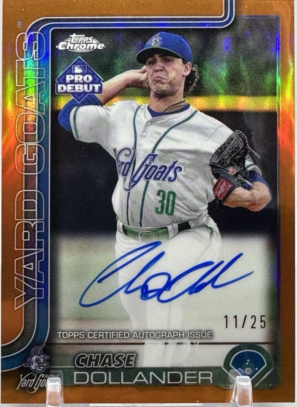Chase Dollander [Orange Lava Refractor Autograph] #PDC-50