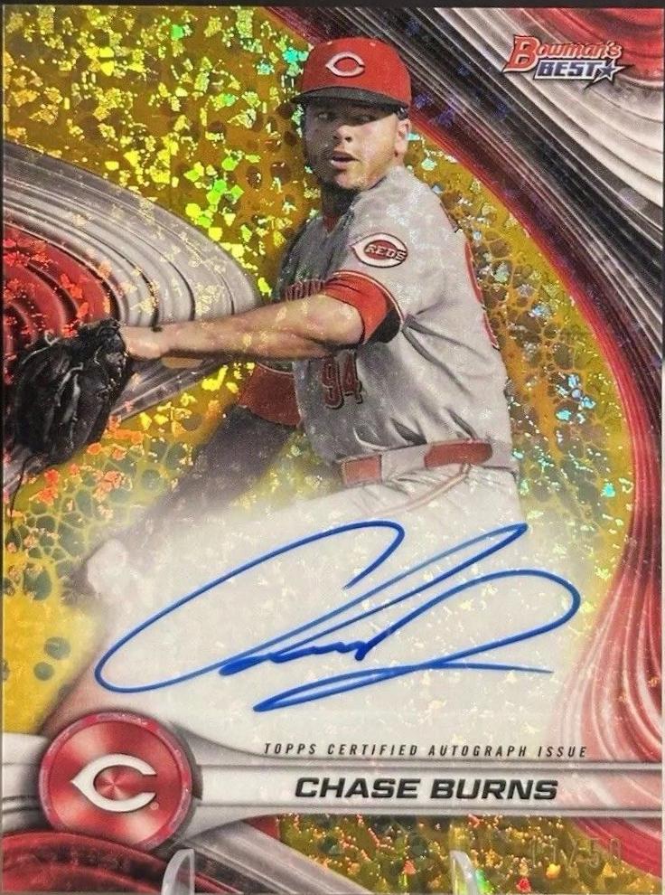 Chase Burns [Gold Mini-Diamond Refractor] #B24-CB
