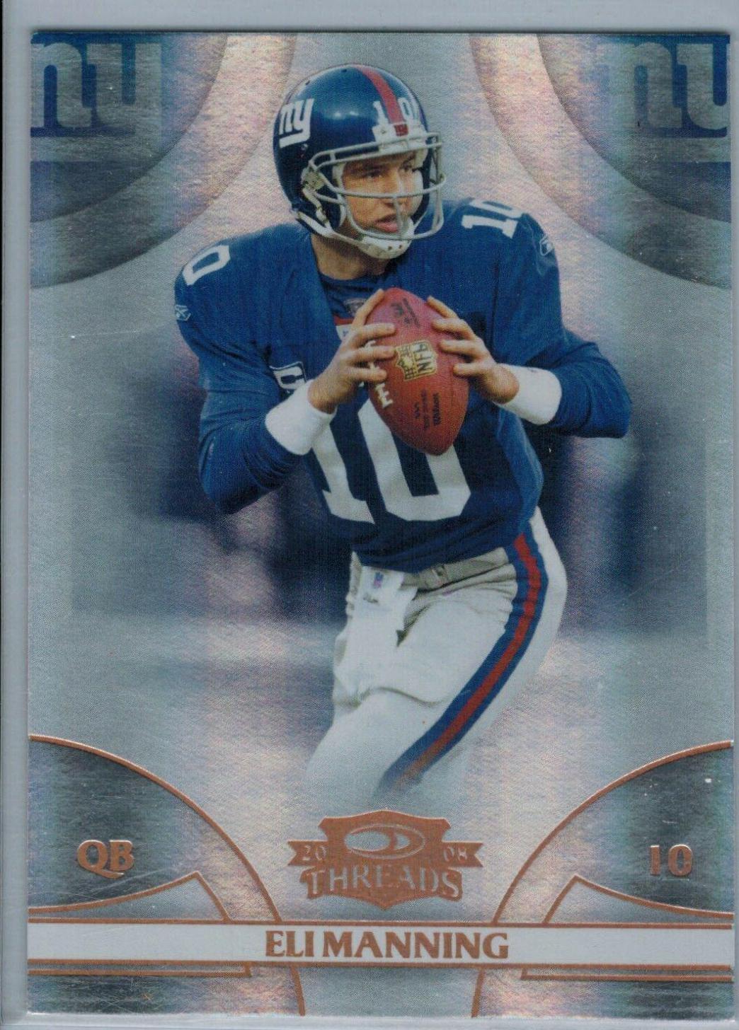 Eli Manning #27 Football Cards 2008 Panini Donruss Threads