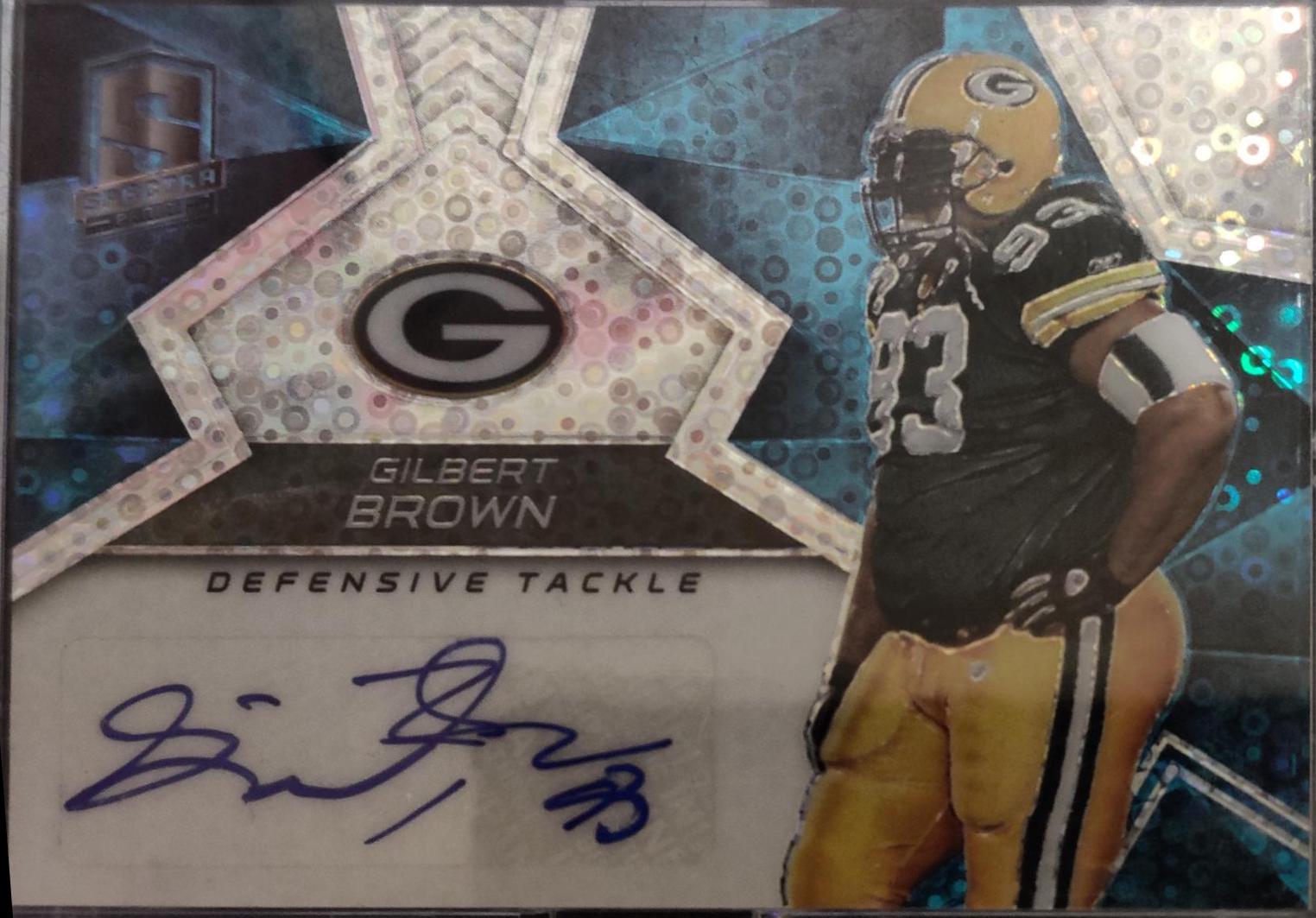 Gilbert Brown #S-GB Football Cards 2017 Panini Spectra Signatures