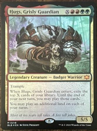 Hugs, Grisly Guardian #218 Magic Bloomburrow