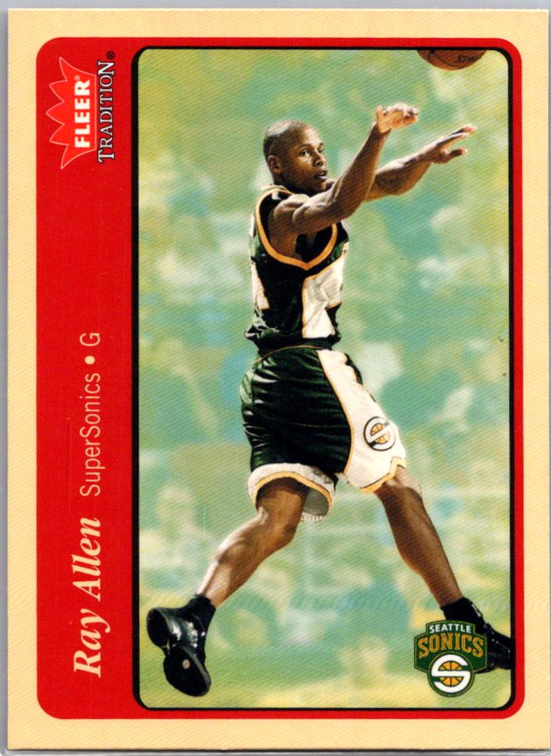 Ray Allen #8 Basketball Cards 2004 Fleer