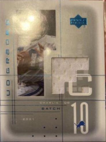 Charlie Batch #13 Football Cards 2001 Upper Deck Graded