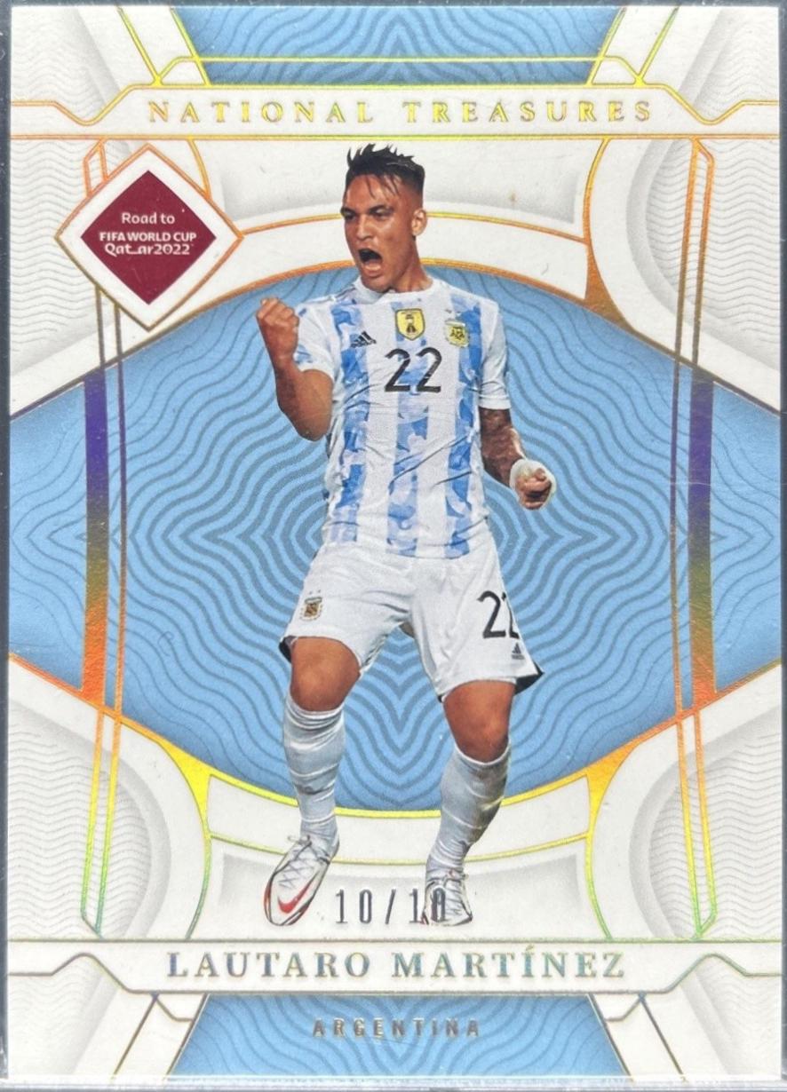 Lautaro Martinez #2 2022 Panini National Treasures FIFA Road To World Cup