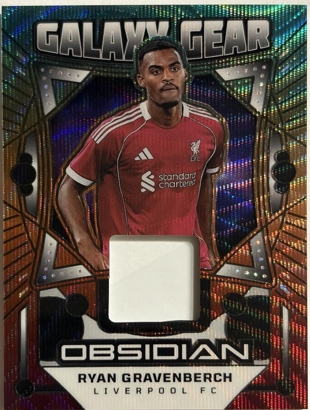 Ryan Gravenberch #4 2025 Panini Obsidian Galaxy Gear Soccer