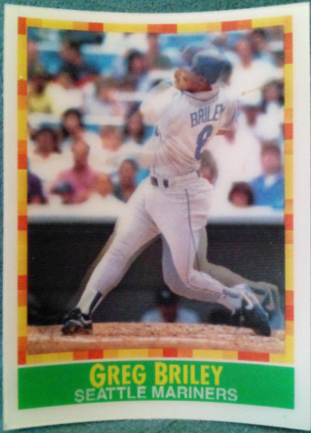 Greg Briley #43 Baseball Cards 1990 Sportflics