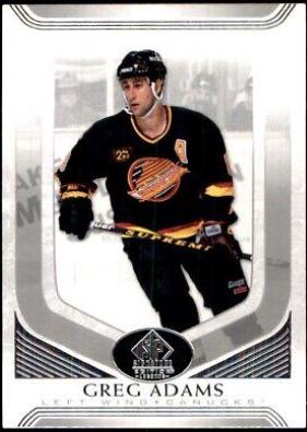 Greg Adams #7 Hockey Cards 2020 SP Signature Edition Legends