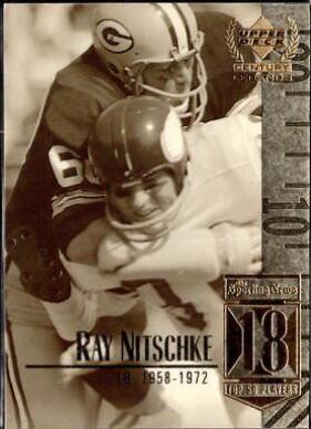 Ray Nitschke #18 Football Cards 1999 Upper Deck Century Legends