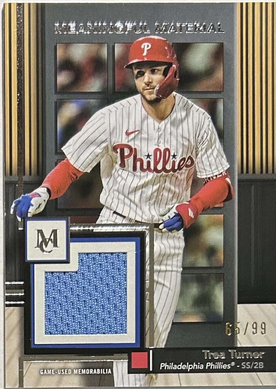 Trea Turner #MMR-TT Baseball Cards 2024 Topps Museum Collection Meaningful Material Relic