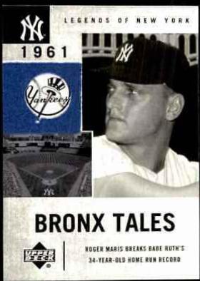 Roger Maris #132 Baseball Cards 2001 Upper Deck Legends of NY