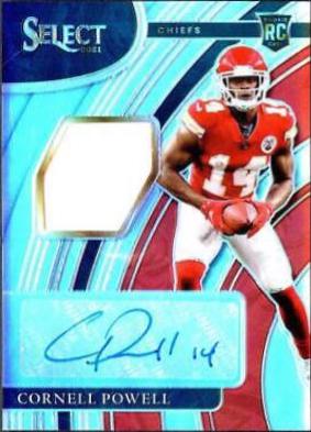 Cornell Powell #RSM-CPO Football Cards 2021 Panini Select Rookie Signature Memorabilia