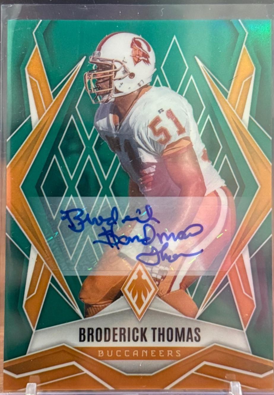 Broderick Thomas [Green Autograph] #20