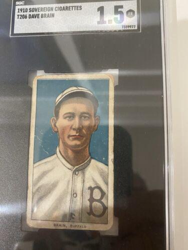 Dave Brain #NNO Baseball Cards 1909 T206 Sovereign 350