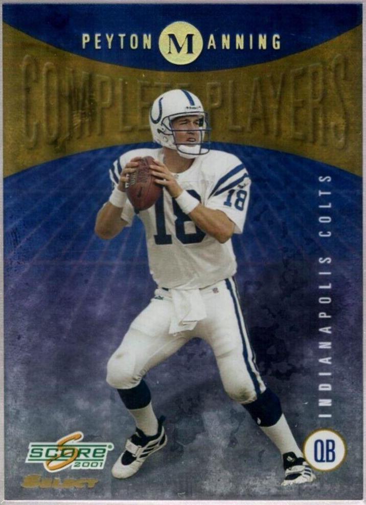 Peyton Manning #CP-7 Football Cards 2001 Panini Score Complete Players