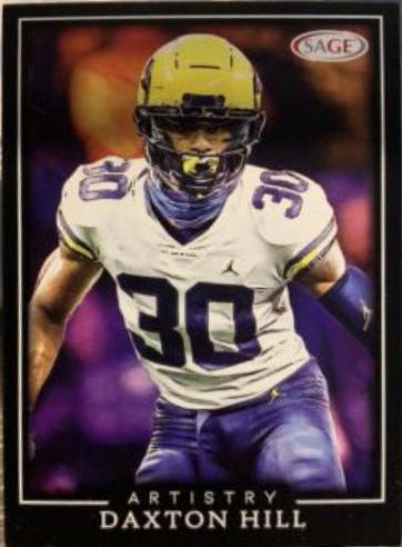 Daxton hill #12 Football Cards 2022 Sage Artistry