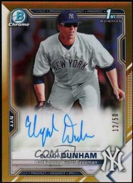 Elijah Dunham [Gold Shimmer Refractor] #CPA-ED