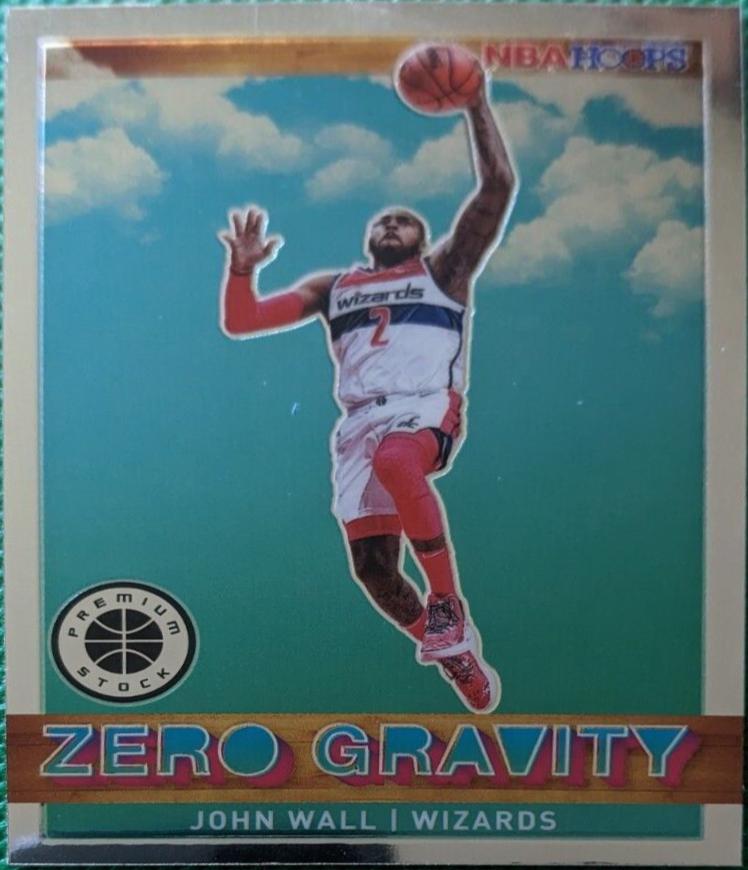 John Wall #7 Basketball Cards 2019 Panini Hoops Premium Stock Zero Gravity