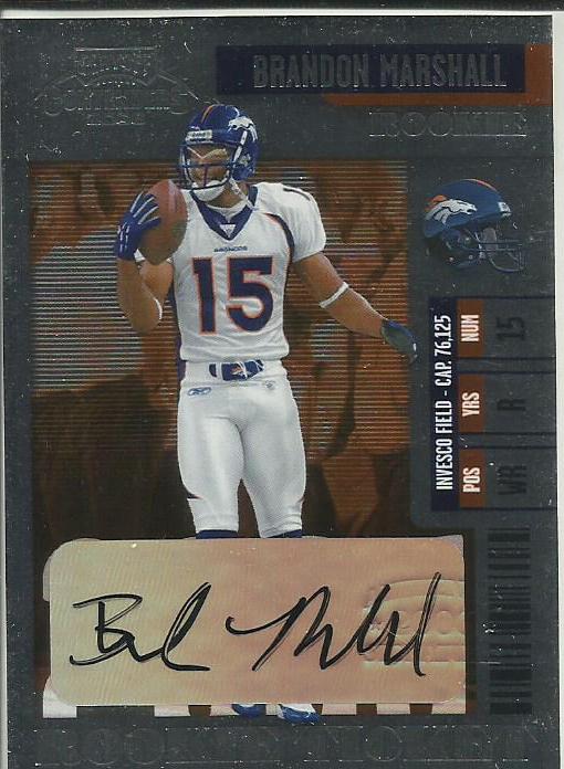 Brandon Marshall #147 2006 Playoff Contenders Football