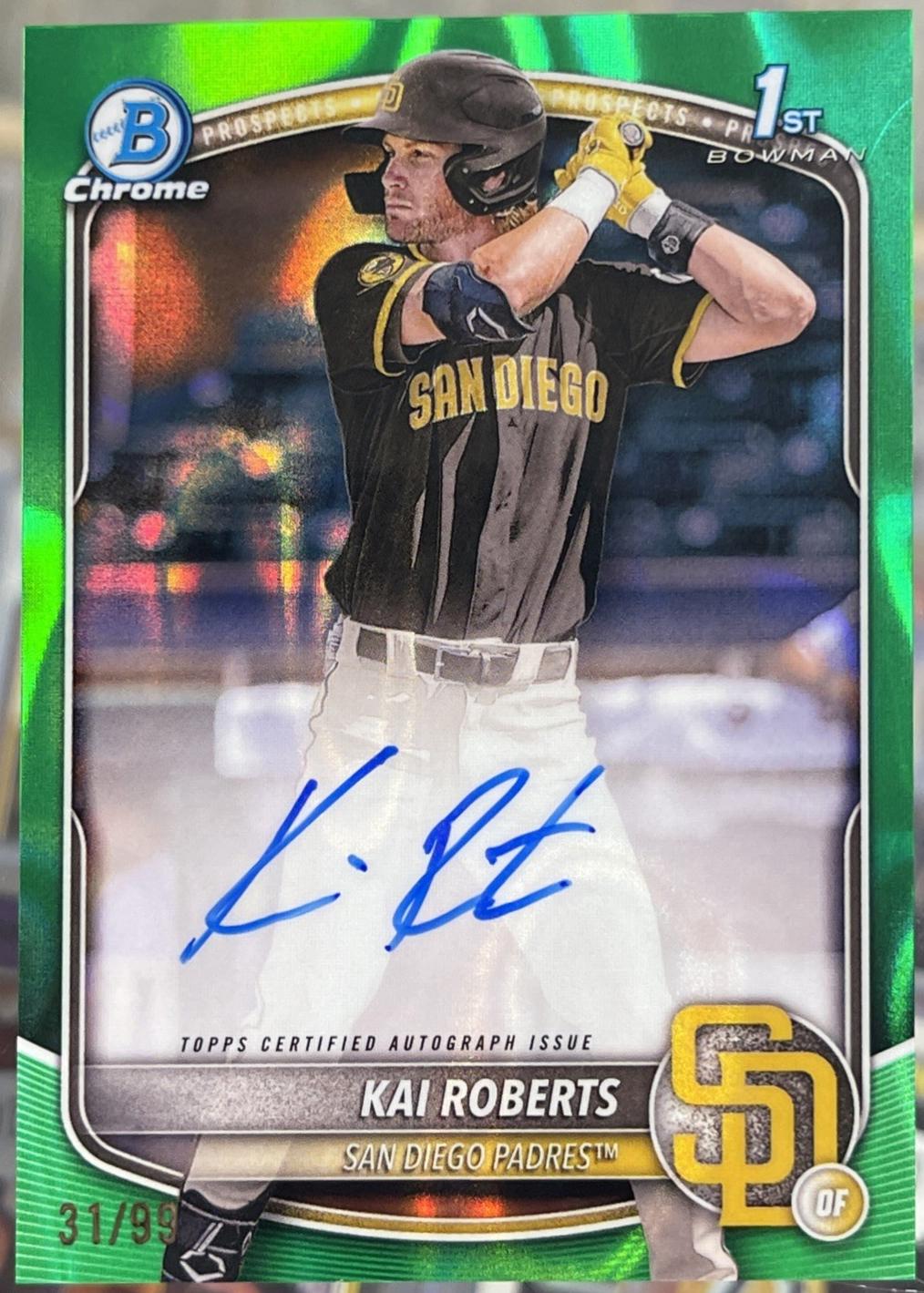 Kai Roberts [Green Refractor] #CPA-KR