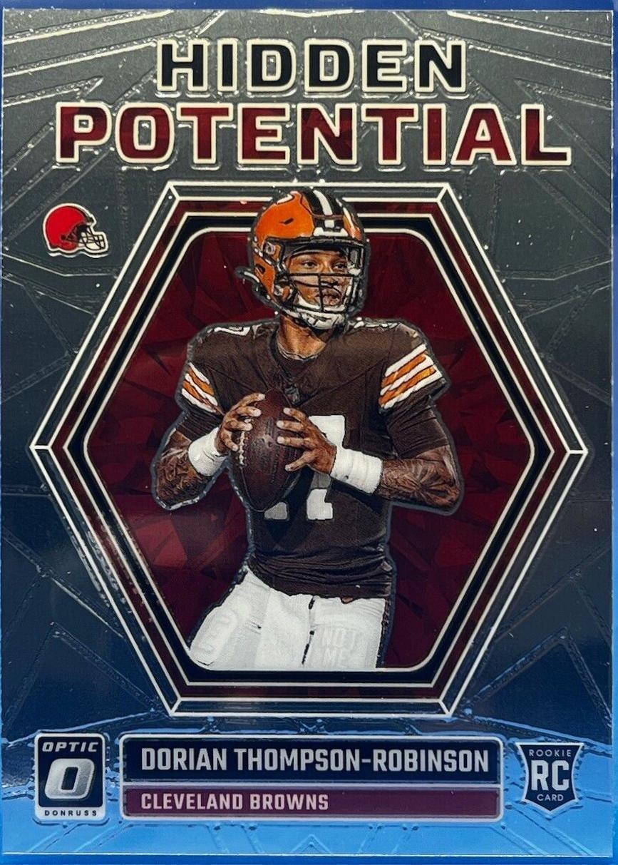 Dorian Thompson-Robinson #HP-DTR Football Cards 2023 Panini Donruss Optic Hidden Potential