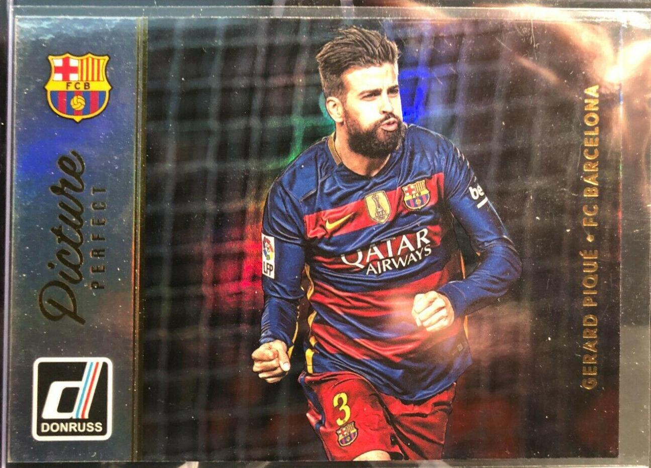 Gerard Pique #32 2016 Panini Donruss Picture Perfect Soccer
