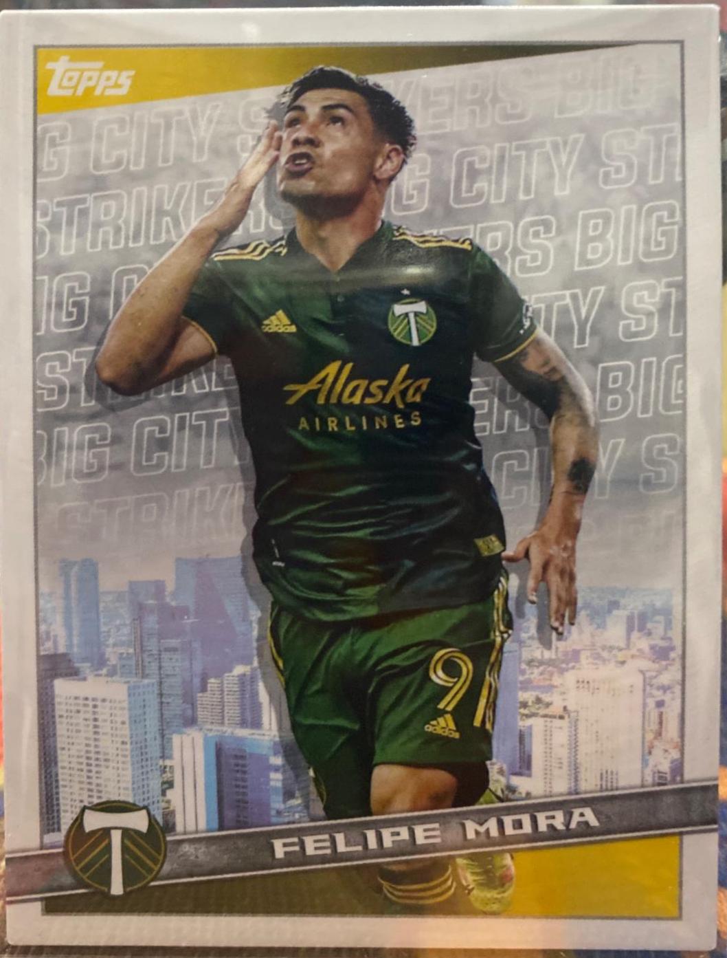 Felipe Mora #BCS-14 Soccer Cards 2022 Topps MLS Big City Strikers